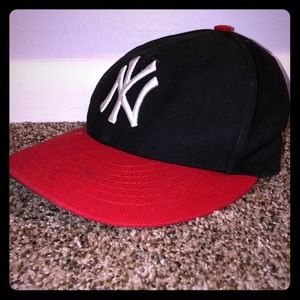 NY red/black baseball cap